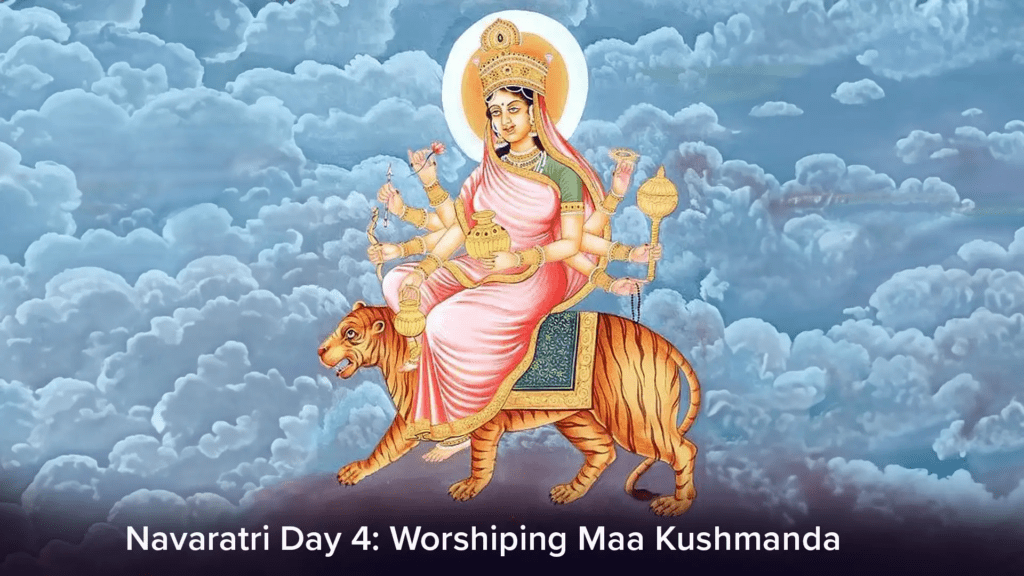 Yellow attire worn during Maa Kushmanda worship on Navratri