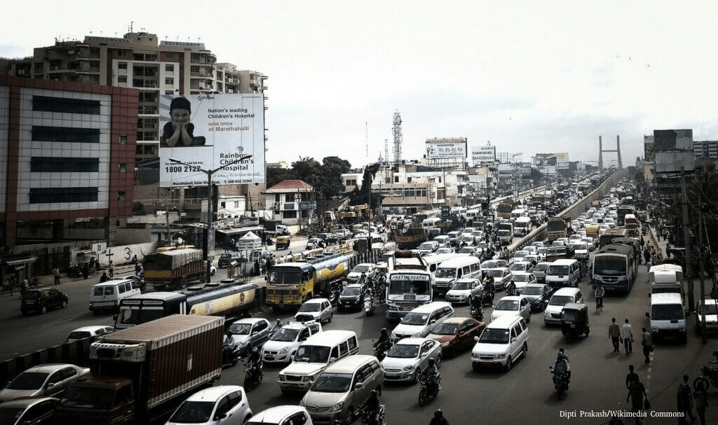 Street view from a suburban constituency near Bengaluru