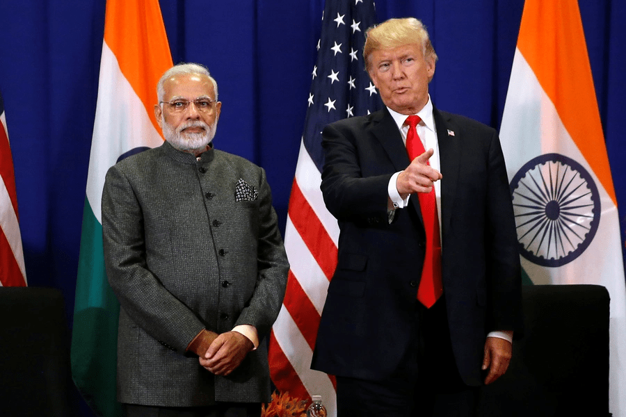 Trump foreign policy visual linked to disputed India Pakistan peace claims