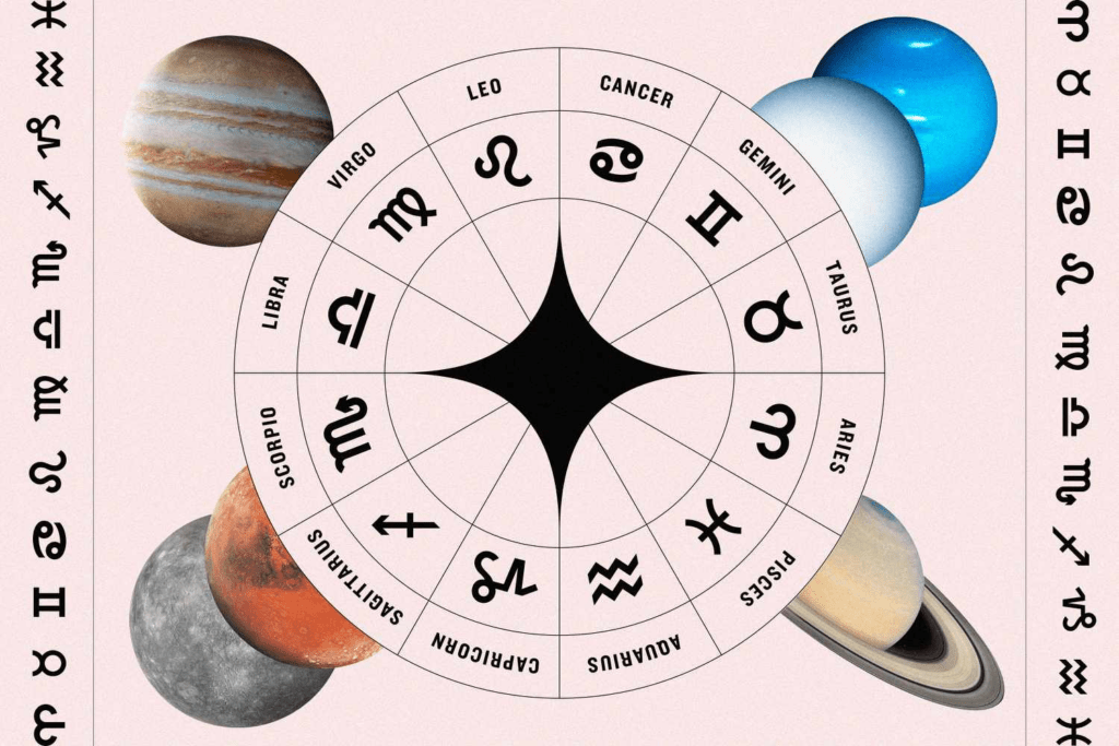 Planetary alignment illustration showing supportive cosmic flow and adaptive energy today