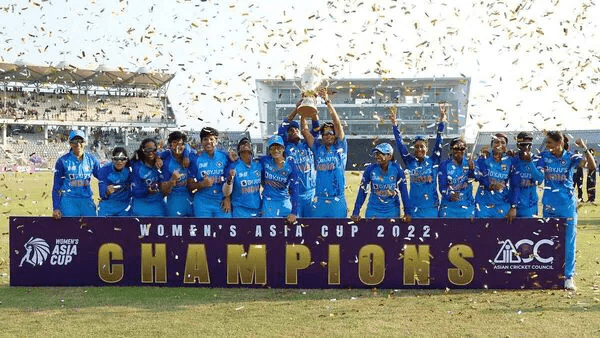 India women’s cricket team celebrate a series-clinching T20 victory against Sri Lanka