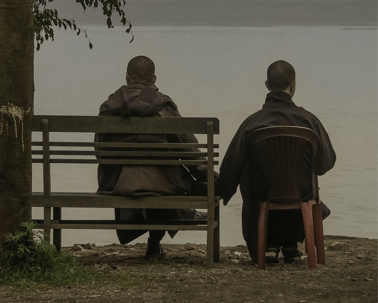 Friends sharing a quiet moment together beyond celebrations